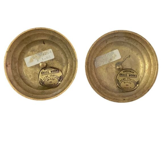 Waccamaw Brass Works Vintage Gold Elephant Candle Holders - Picture 4 of 4